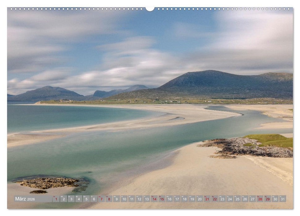 Lewis und Harris, die ungezähmten Äußeren Hebriden. (CALVENDO Wandkalender 2026)