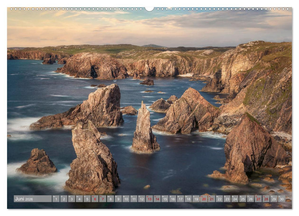 Lewis und Harris, die ungezähmten Äußeren Hebriden. (CALVENDO Wandkalender 2026)