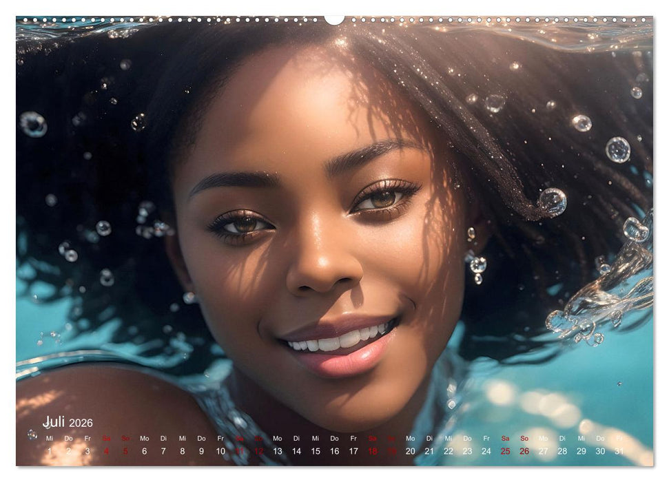 Models unter Wasser (CALVENDO Premium Wandkalender 2026)