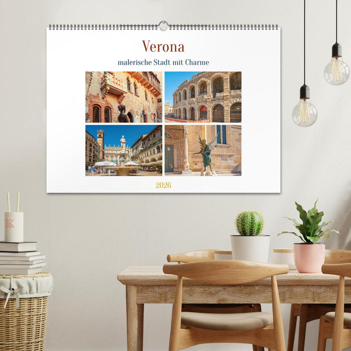 Verona - malerische Stadt mit Charme (CALVENDO Wandkalender 2026)