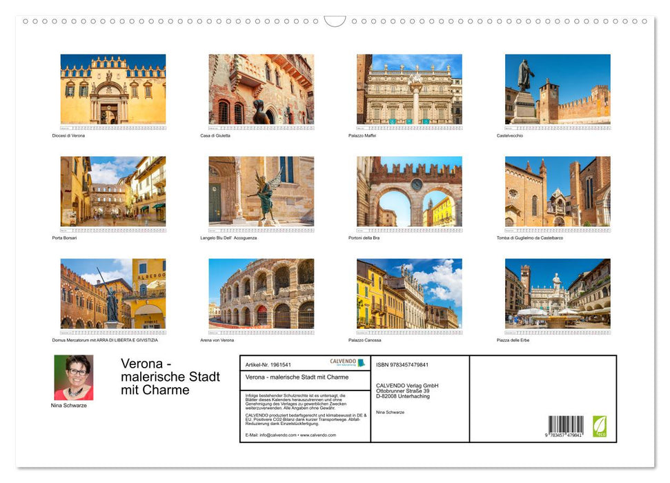 Verona - malerische Stadt mit Charme (CALVENDO Wandkalender 2026)
