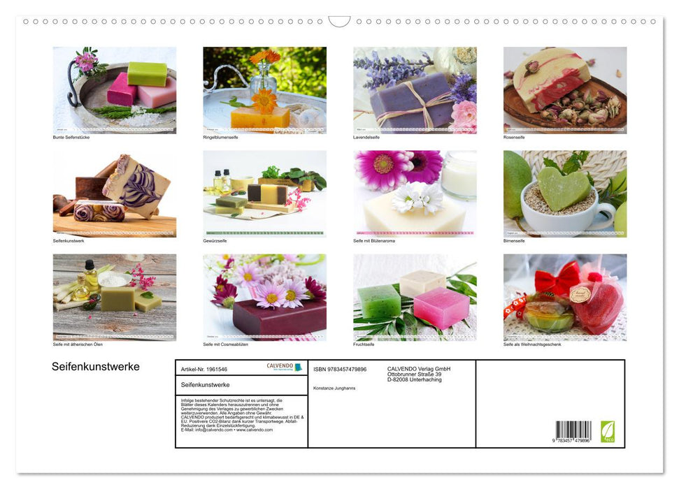 Seifenkunstwerke (CALVENDO Wandkalender 2026)