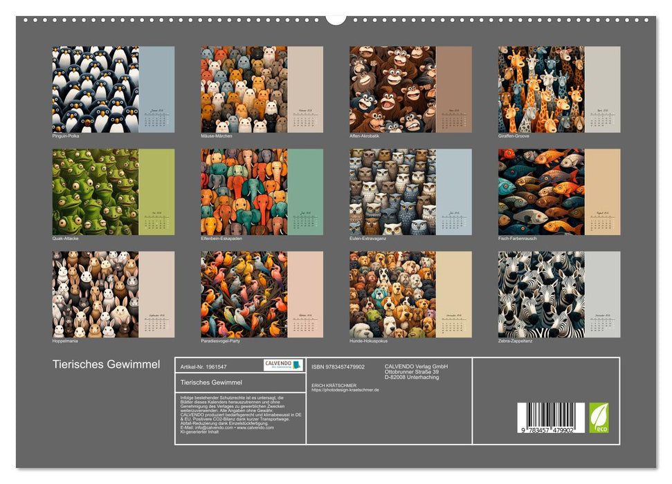 Tierisches Gewimmel (CALVENDO Premium Wandkalender 2026)
