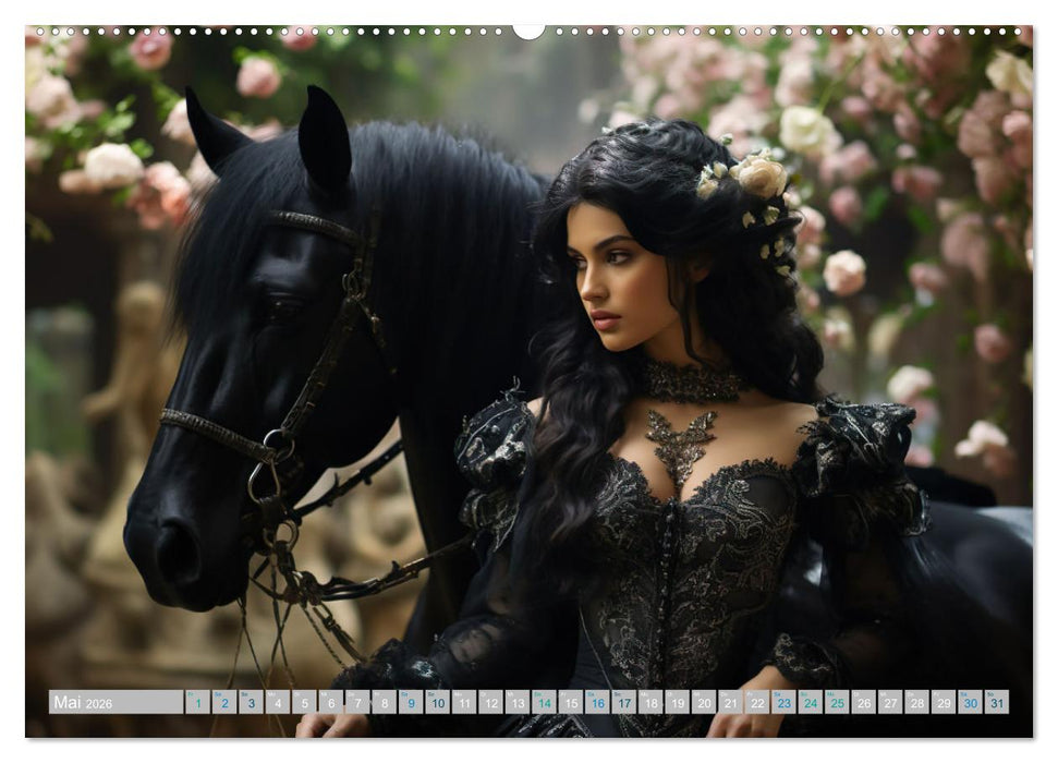 Zauberhafte Reiterinnen (CALVENDO Premium Wandkalender 2026)