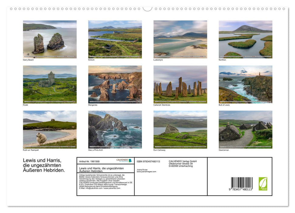 Lewis und Harris, die ungezähmten Äußeren Hebriden. (CALVENDO Premium Wandkalender 2026)