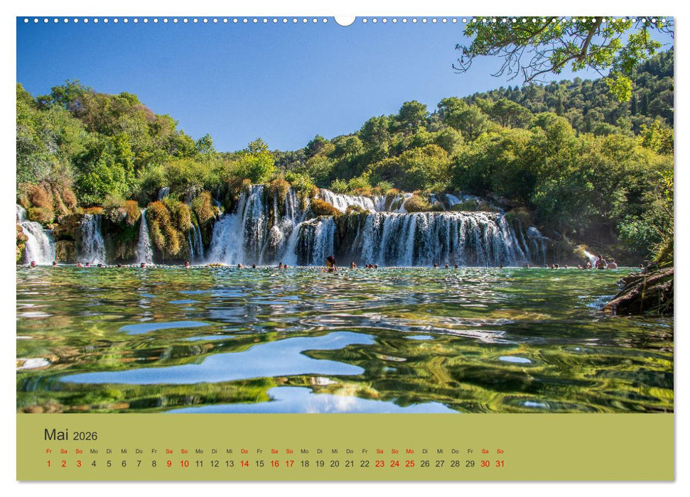Nationalpark Krka - Wasser-Wunderwelt in Dalmatien (CALVENDO Premium Wandkalender 2026)