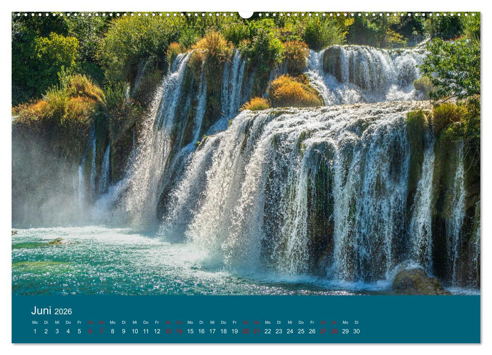 Nationalpark Krka - Wasser-Wunderwelt in Dalmatien (CALVENDO Premium Wandkalender 2026)