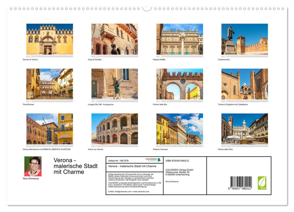 Verona - malerische Stadt mit Charme (CALVENDO Premium Wandkalender 2026)