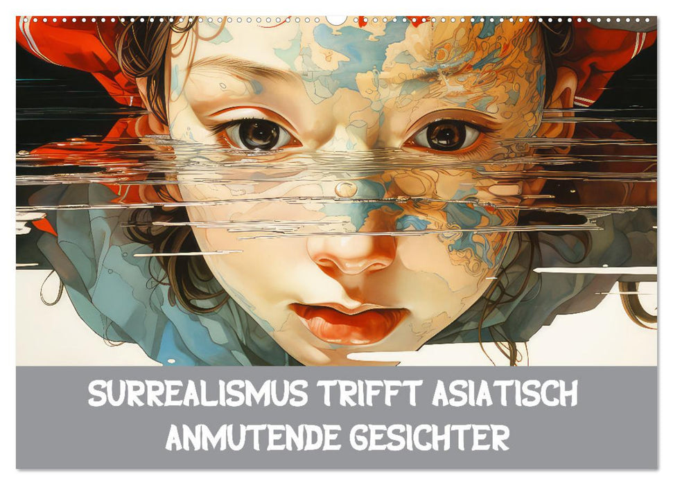 Surrealismus trifft asiatisch anmutende Gesichter (CALVENDO Wandkalender 2026)