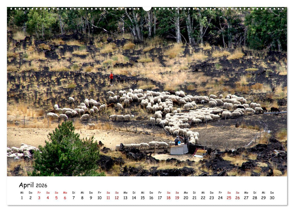 Sizilien - der Osten und die Liparischen Inseln (CALVENDO Wandkalender 2026)