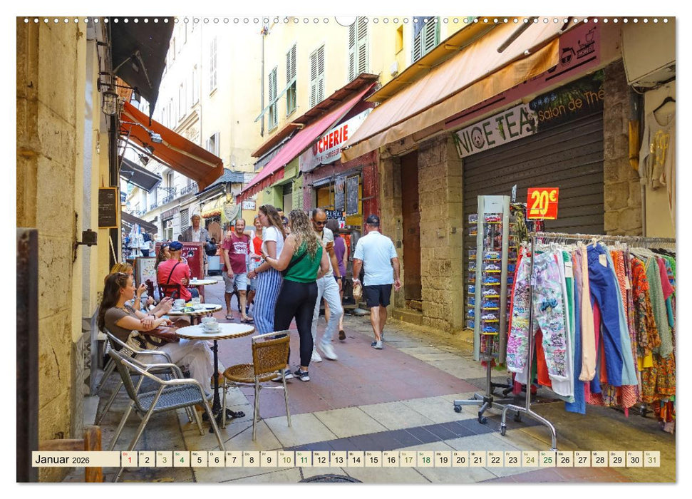 Nizza Bezaubernde Stadt (CALVENDO Premium Wandkalender 2026)
