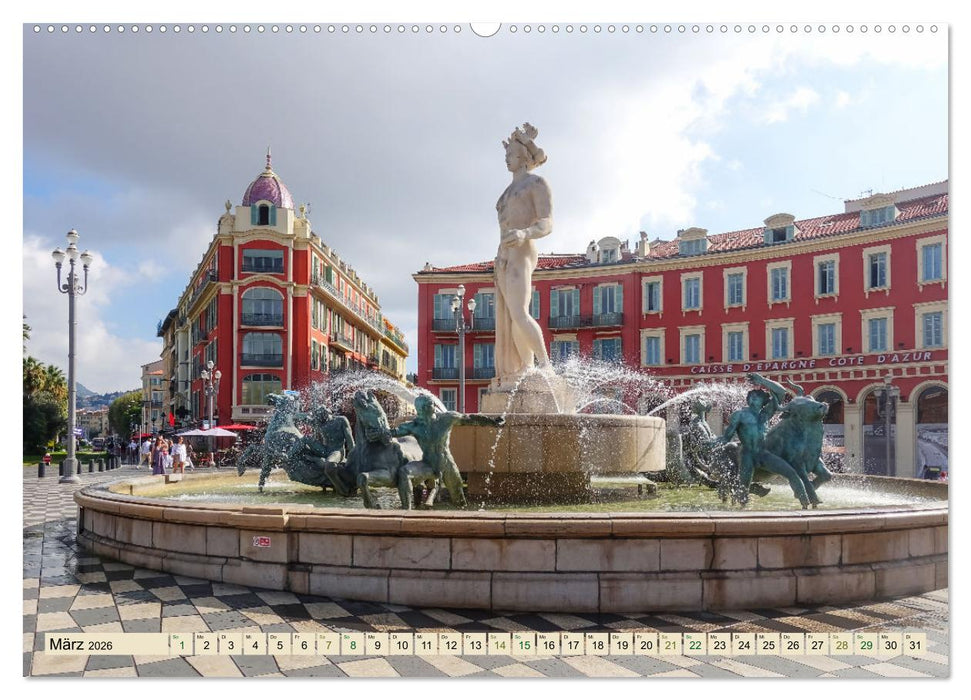 Nizza Bezaubernde Stadt (CALVENDO Premium Wandkalender 2026)