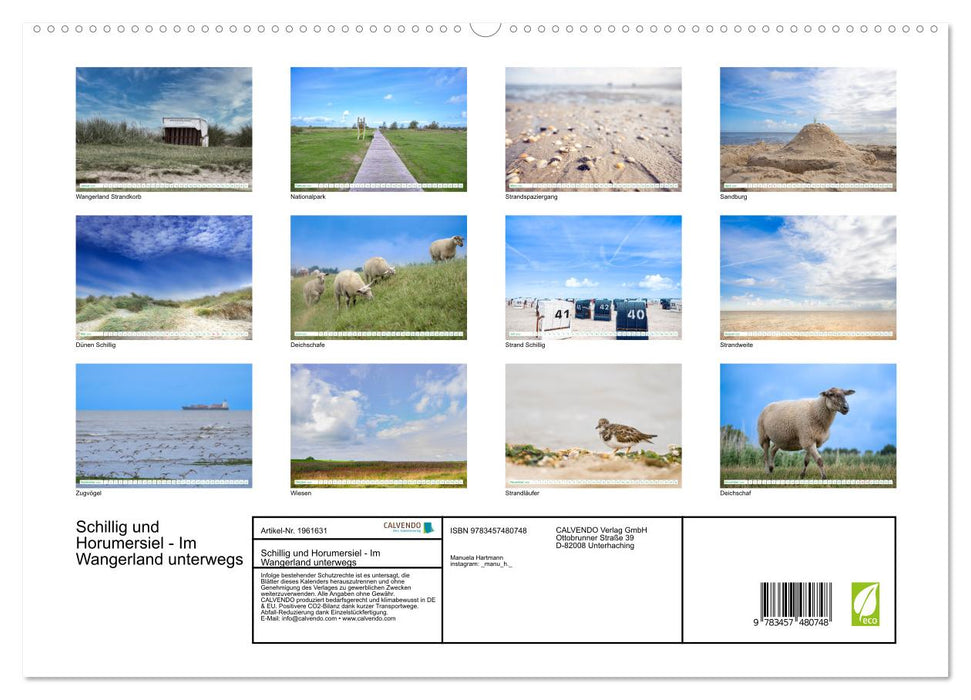 Schillig und Horumersiel - Im Wangerland unterwegs (CALVENDO Premium Wandkalender 2026)