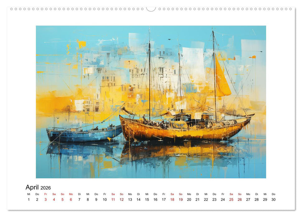 Bunte abstrakte Welt (CALVENDO Premium Wandkalender 2026)