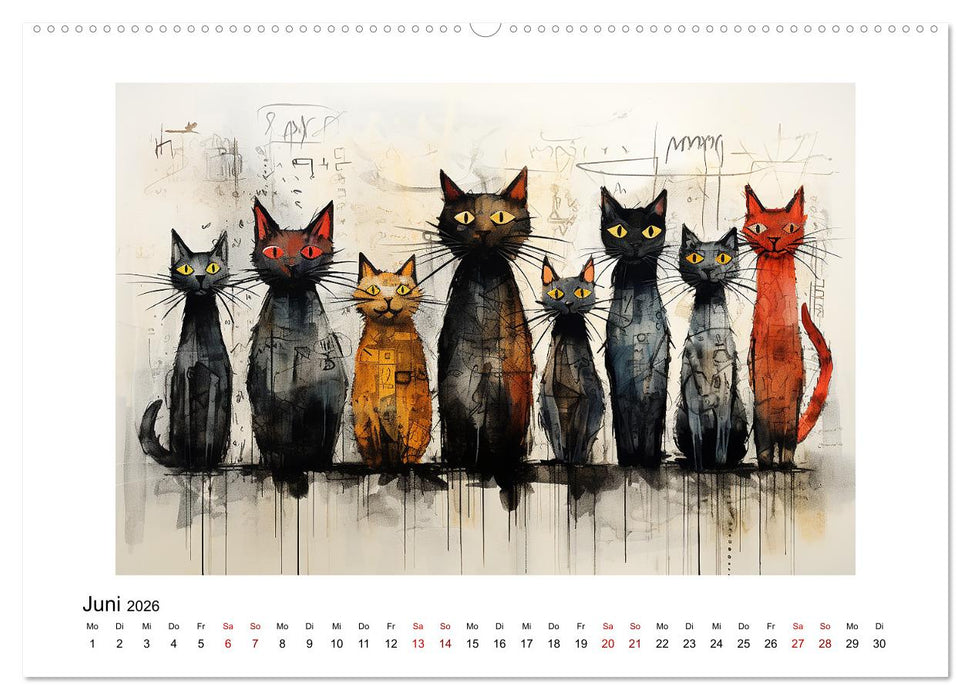 Bunte abstrakte Welt (CALVENDO Premium Wandkalender 2026)