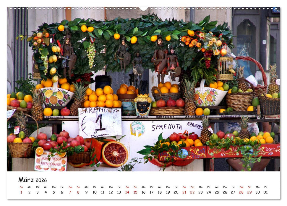 Sizilien - der Osten und die Liparischen Inseln (CALVENDO Premium Wandkalender 2026)