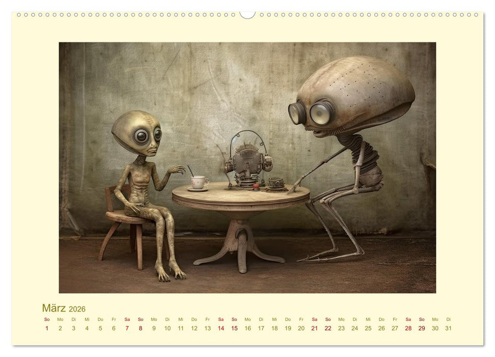 Surreale Alienwelt (CALVENDO Premium Wandkalender 2026)