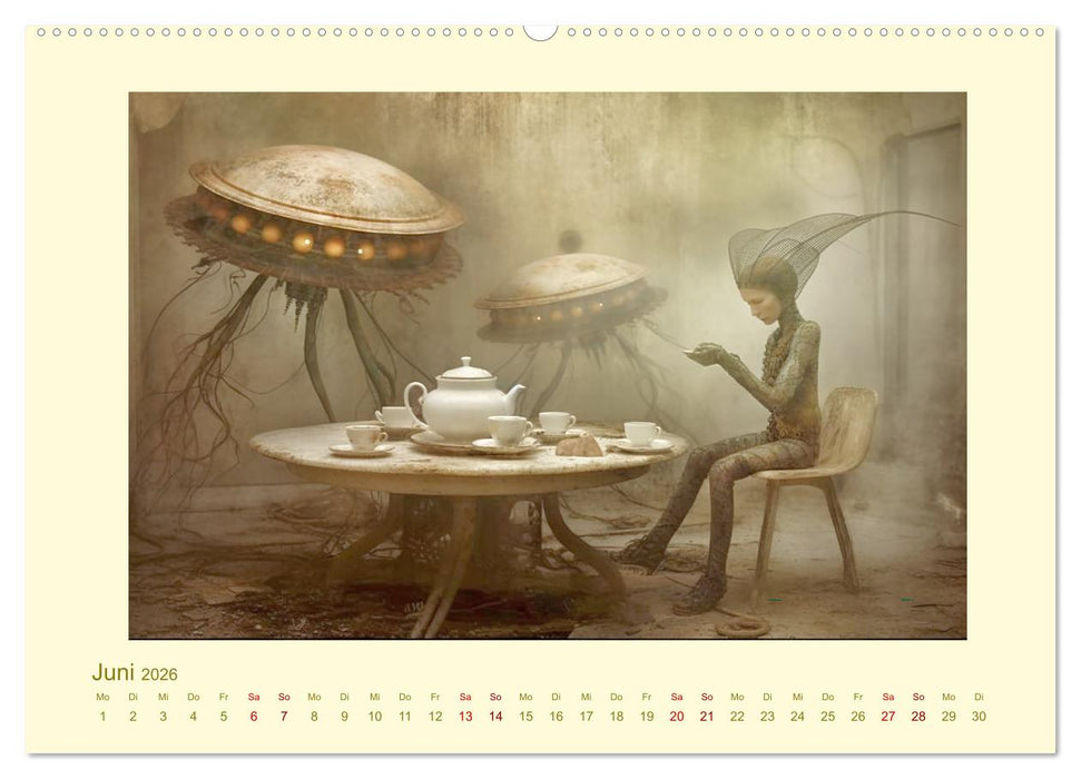 Surreale Alienwelt (CALVENDO Premium Wandkalender 2026)