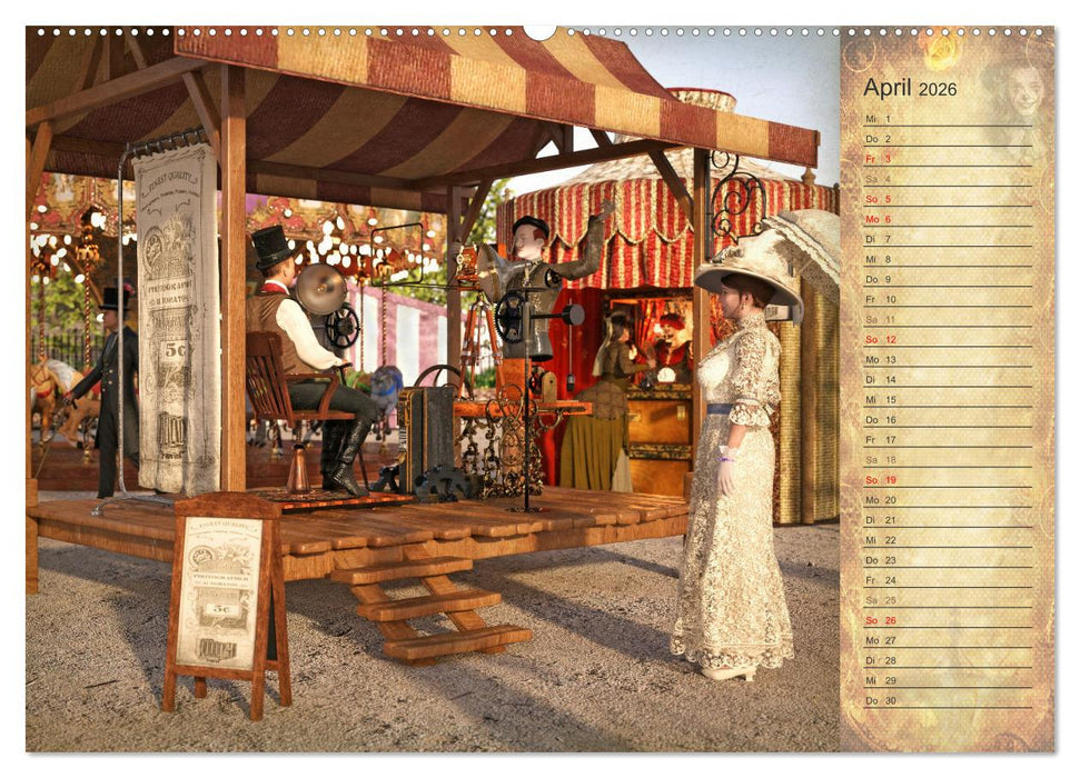 Steampunk Carnival (CALVENDO Premium Wandkalender 2026)
