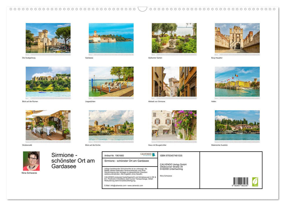 Sirmione - schönster Ort am Gardasee (CALVENDO Wandkalender 2026)