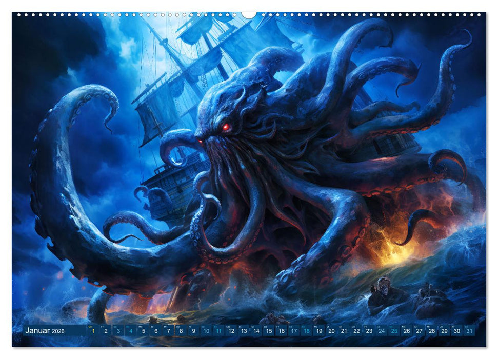 Seemannsgarn - Mythen, Legenden und Geschichten der Seefahrer (CALVENDO Premium Wandkalender 2026)