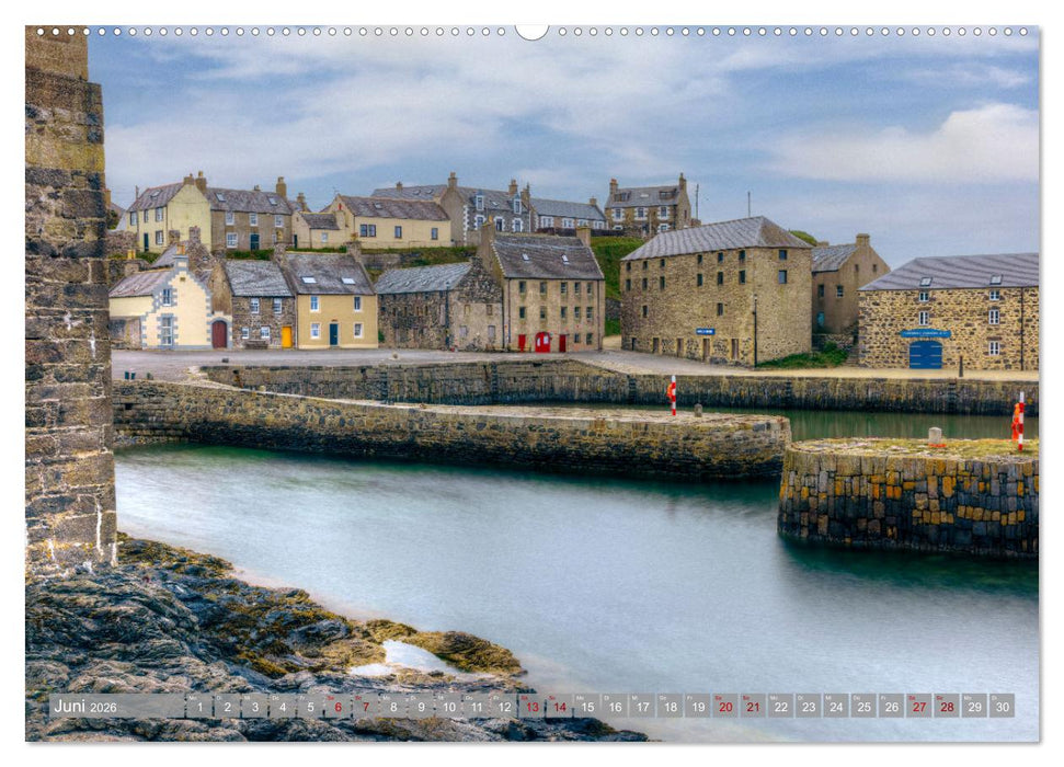 Zwischen Burgen und Klippen, der Nordosten Schottlands, ein Geheimtipp. (CALVENDO Wandkalender 2026)