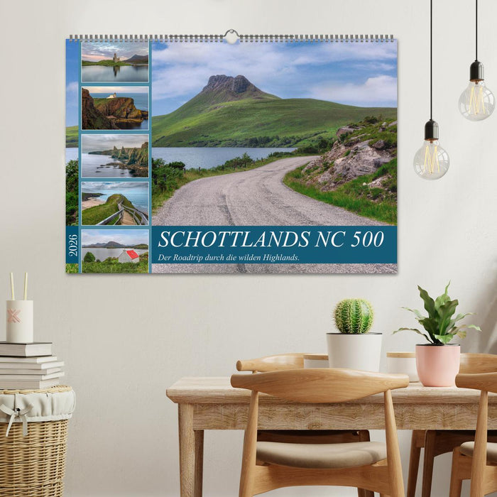 Schottlands NC 500, der Roadtrip durch die wilden Highlands. (CALVENDO Wandkalender 2026)