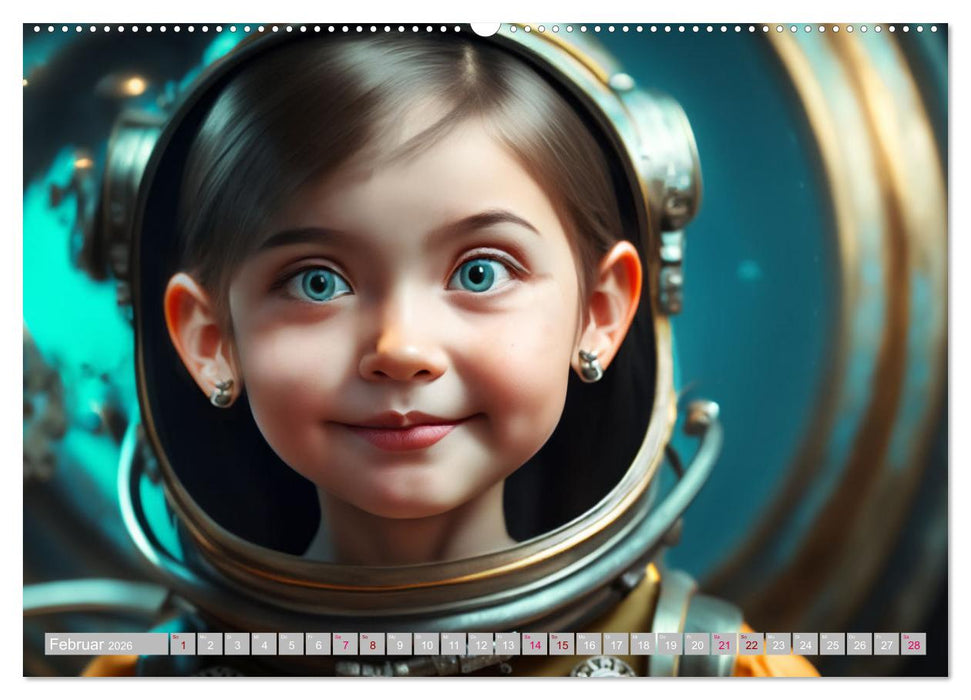 Starke Mädchen - Steampunk Welten (CALVENDO Wandkalender 2026)