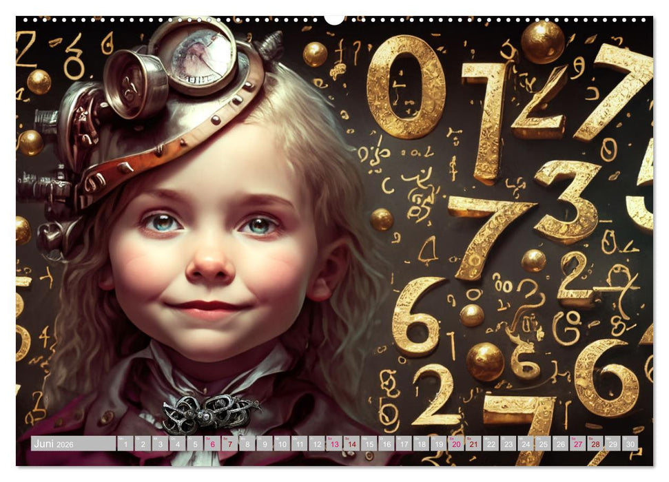 Starke Mädchen - Steampunk Welten (CALVENDO Wandkalender 2026)