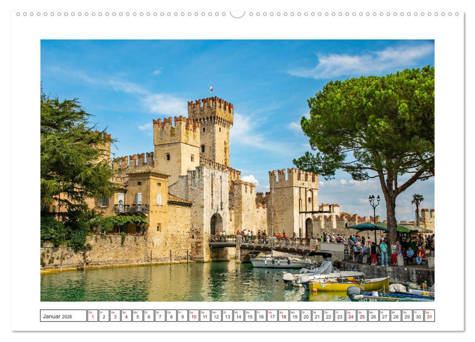 Sirmione - schönster Ort am Gardasee (CALVENDO Premium Wandkalender 2026)