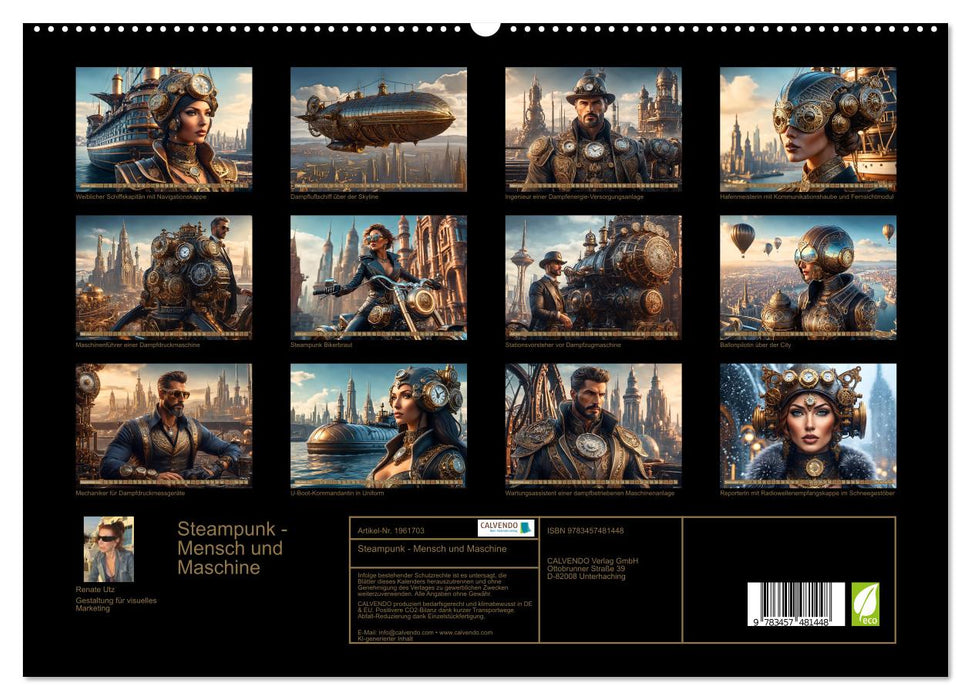 Steampunk - Mensch und Maschine (CALVENDO Premium Wandkalender 2026)