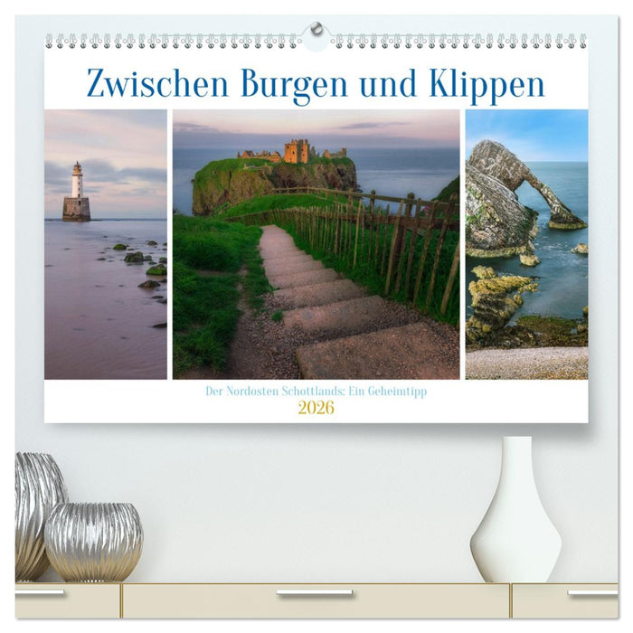 Zwischen Burgen und Klippen, der Nordosten Schottlands, ein Geheimtipp. (CALVENDO Premium Wandkalender 2026)
