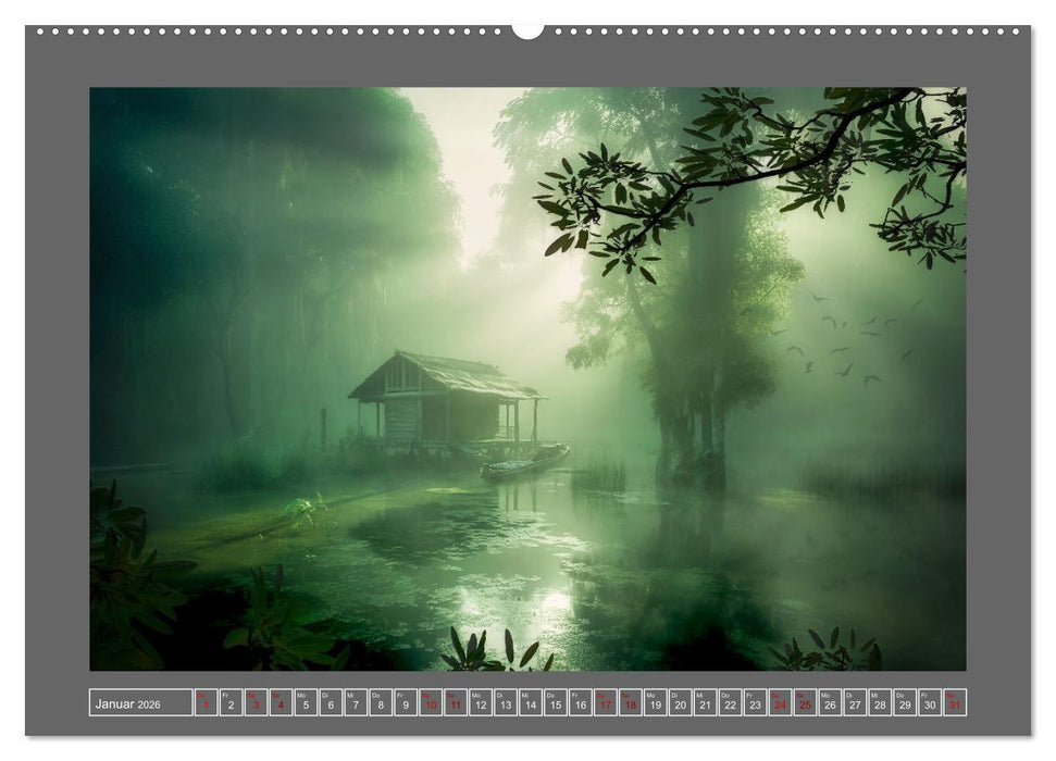 Träumereien in Grün (CALVENDO Wandkalender 2026)