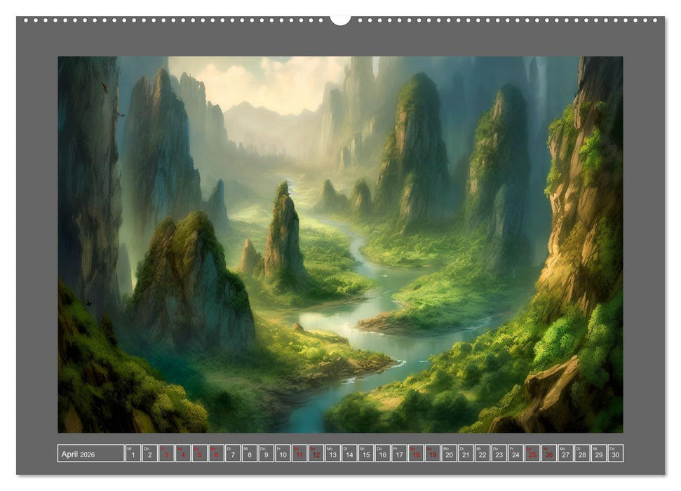 Träumereien in Grün (CALVENDO Wandkalender 2026)