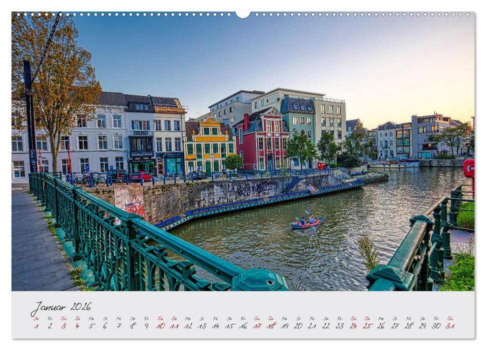 Belgien - Grafschaft Flandern (CALVENDO Wandkalender 2026)