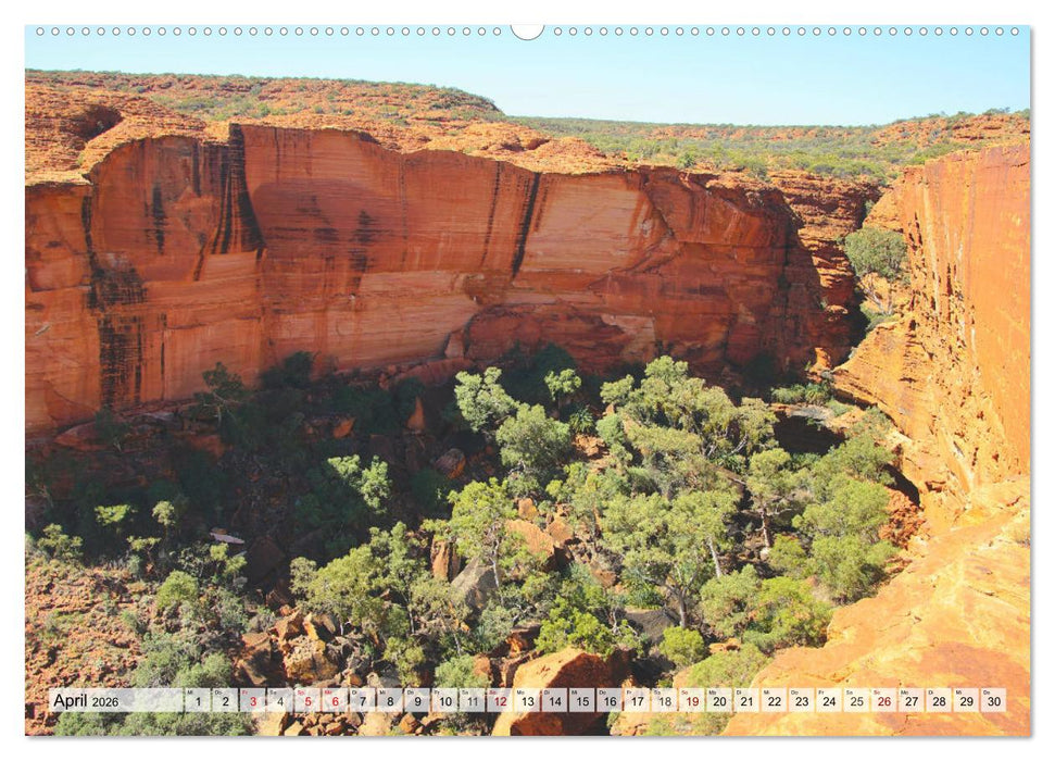 Australien - "Nur wo Du zu Fuß warst, bist Du wirklich gewesen" (CALVENDO Premium Wandkalender 2026)