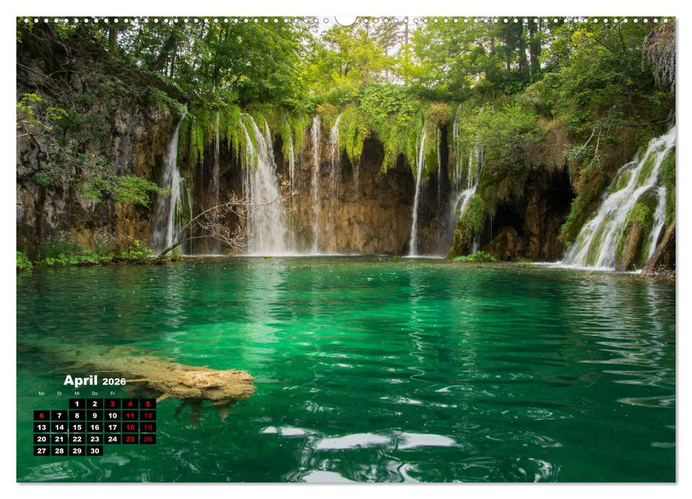 Naturwunder Plitvicer Seen (CALVENDO Premium Wandkalender 2026)