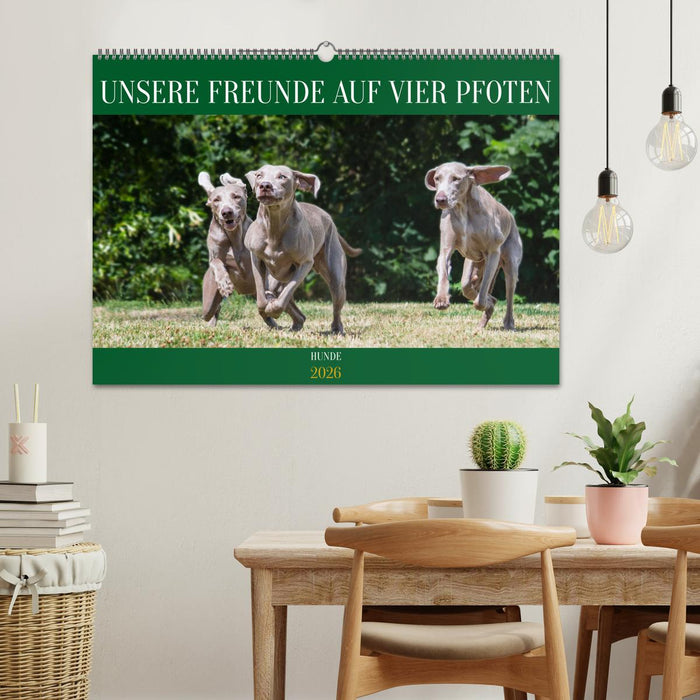 Unsere Freunde auf vier Pfoten - Hunde (CALVENDO Wandkalender 2026)
