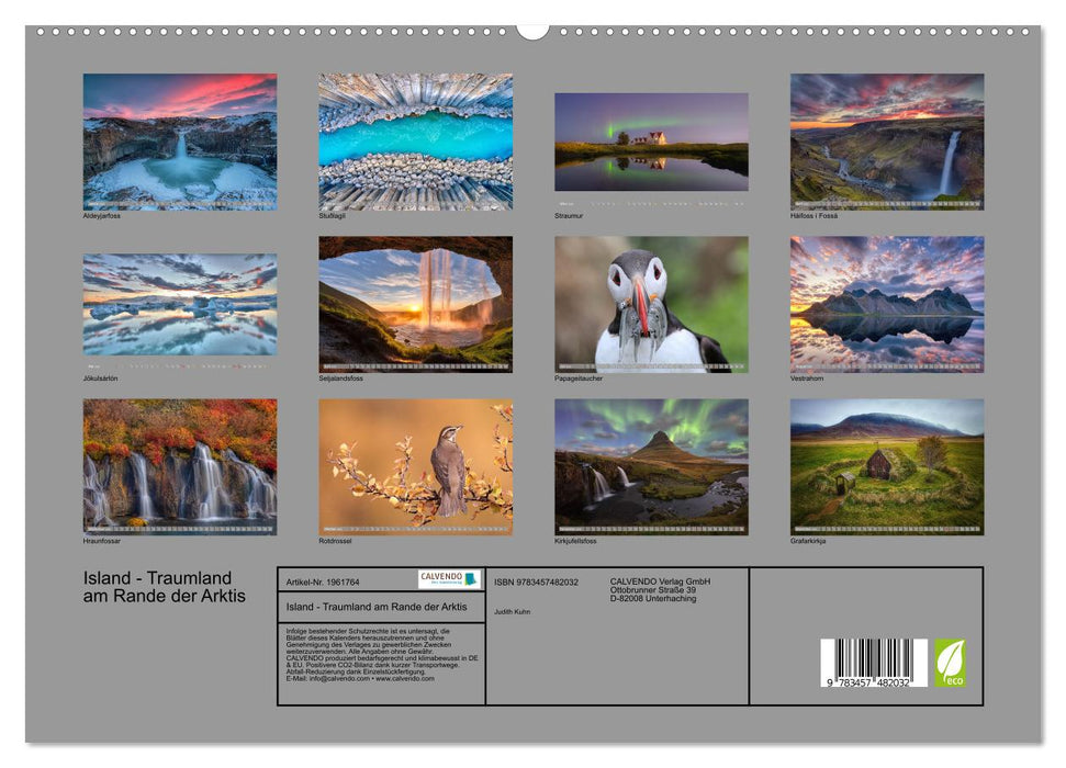 Island - Traumland am Rande der Arktis (CALVENDO Premium Wandkalender 2026)