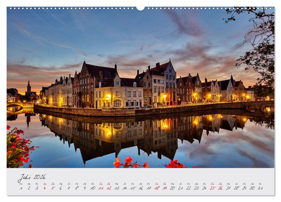 Belgien - Grafschaft Flandern (CALVENDO Premium Wandkalender 2026)