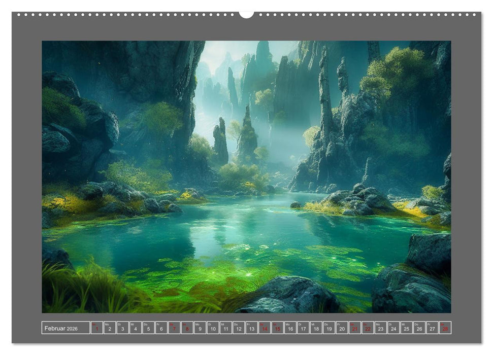 Träumereien in Grün (CALVENDO Premium Wandkalender 2026)