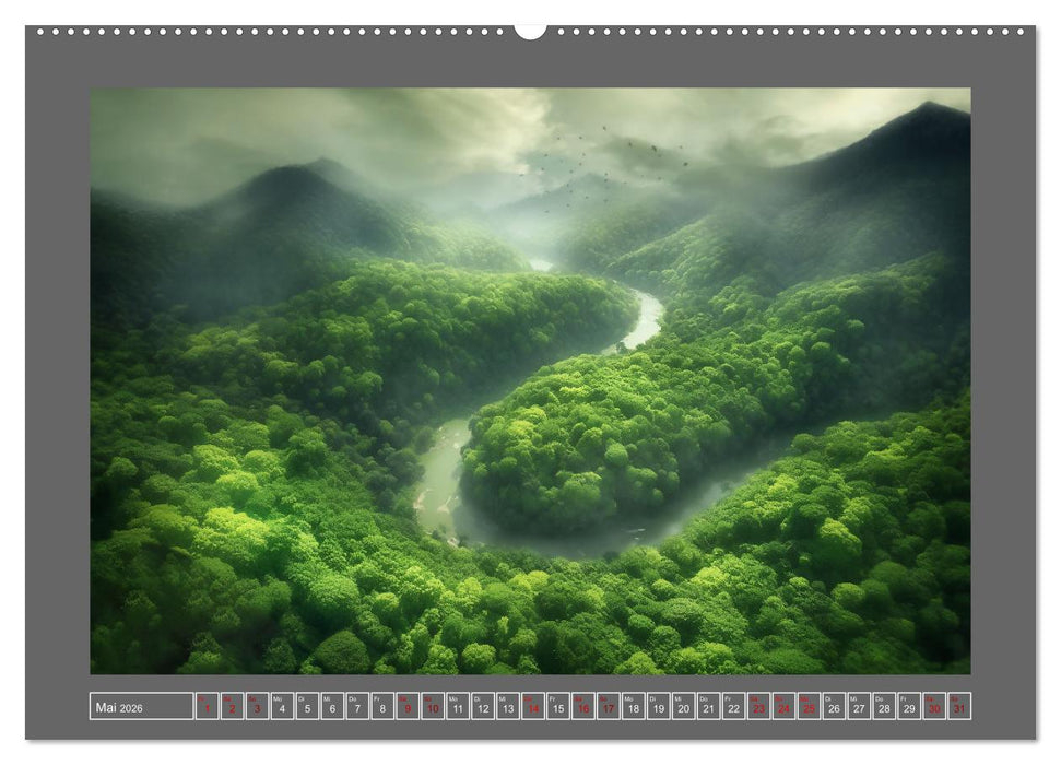 Träumereien in Grün (CALVENDO Premium Wandkalender 2026)