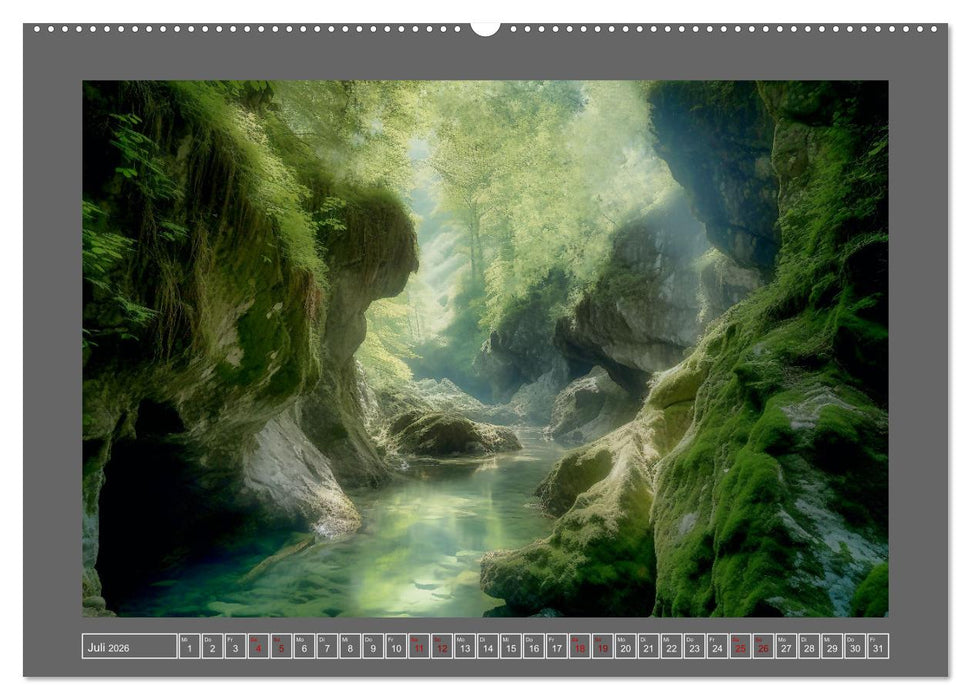 Träumereien in Grün (CALVENDO Premium Wandkalender 2026)