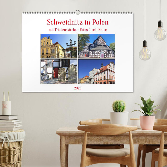 Schweidnitz in Polen mit Friedenskirche (CALVENDO Wandkalender 2026)