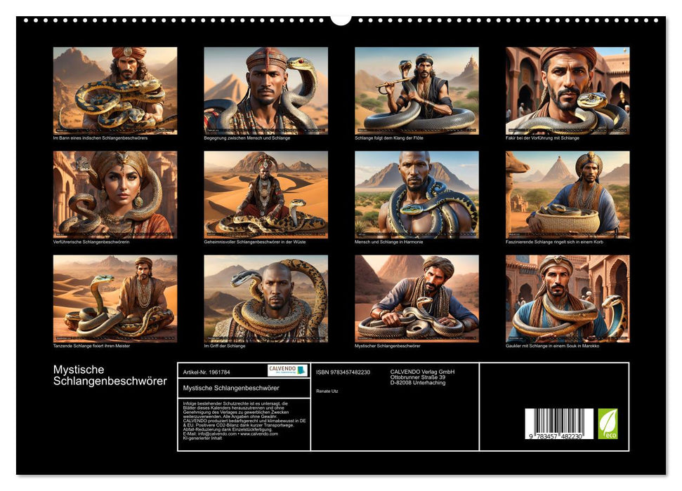 Mystische Schlangenbeschwörer (CALVENDO Premium Wandkalender 2026)
