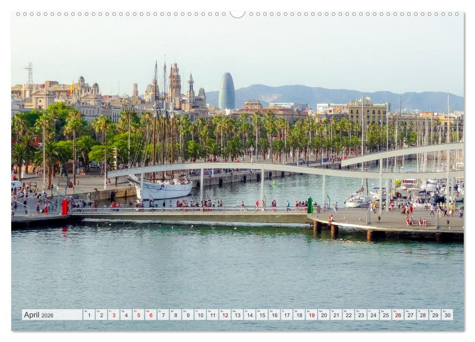 BARCELONA - Metropole am Mittelmeer (CALVENDO Wandkalender 2026)