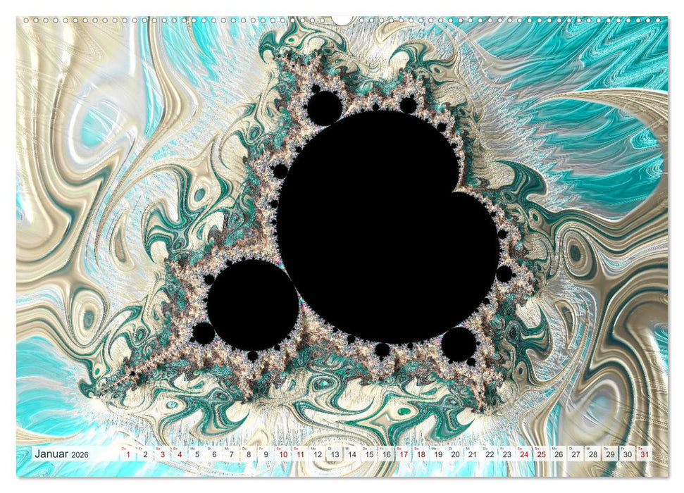 Fraktale Visionen (CALVENDO Wandkalender 2026)