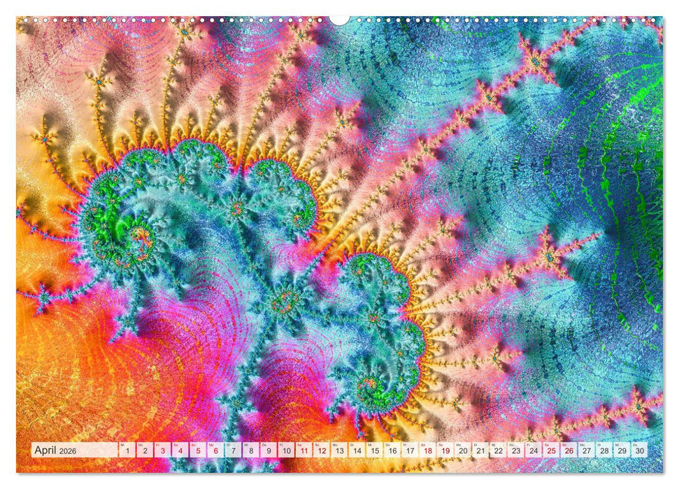 Fraktale Visionen (CALVENDO Wandkalender 2026)