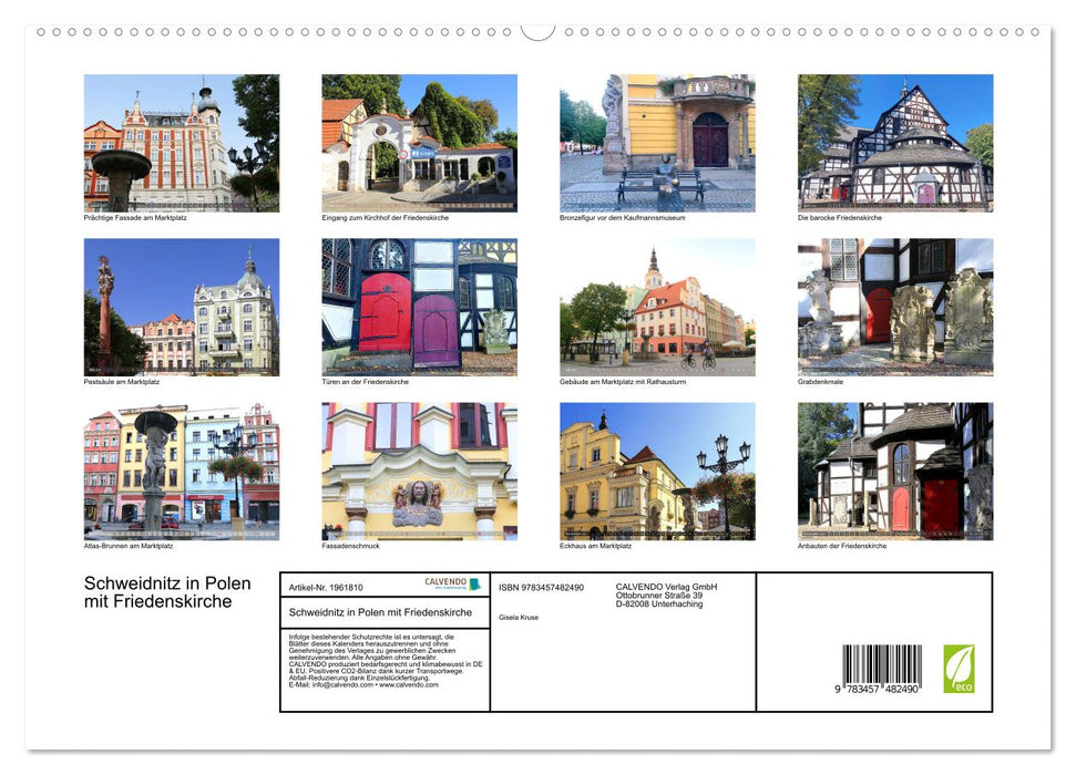 Schweidnitz in Polen mit Friedenskirche (CALVENDO Premium Wandkalender 2026)
