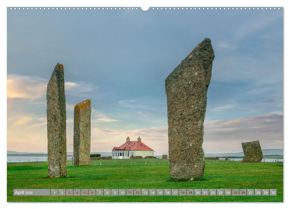 Orkney, Inselwelten aus Licht und Legenden. (CALVENDO Wandkalender 2026)